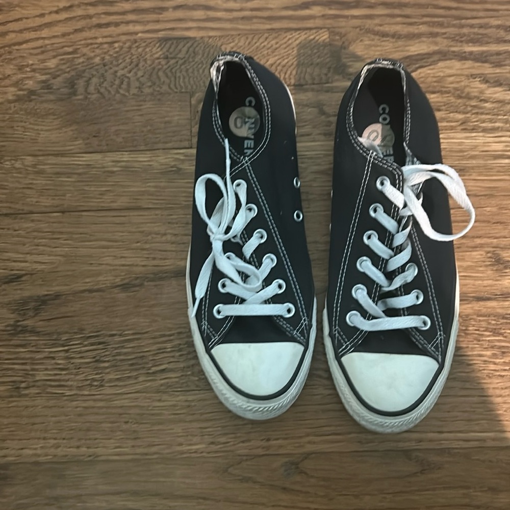 Black, low rise, converse size 10